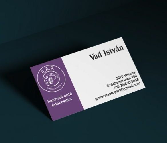 Névjegykártya (90x50mm)